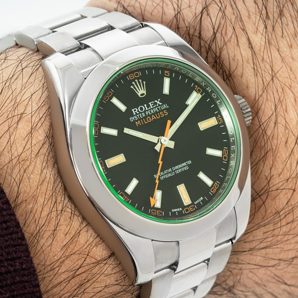Rolex Milgauss Green Glass 116400GV 3