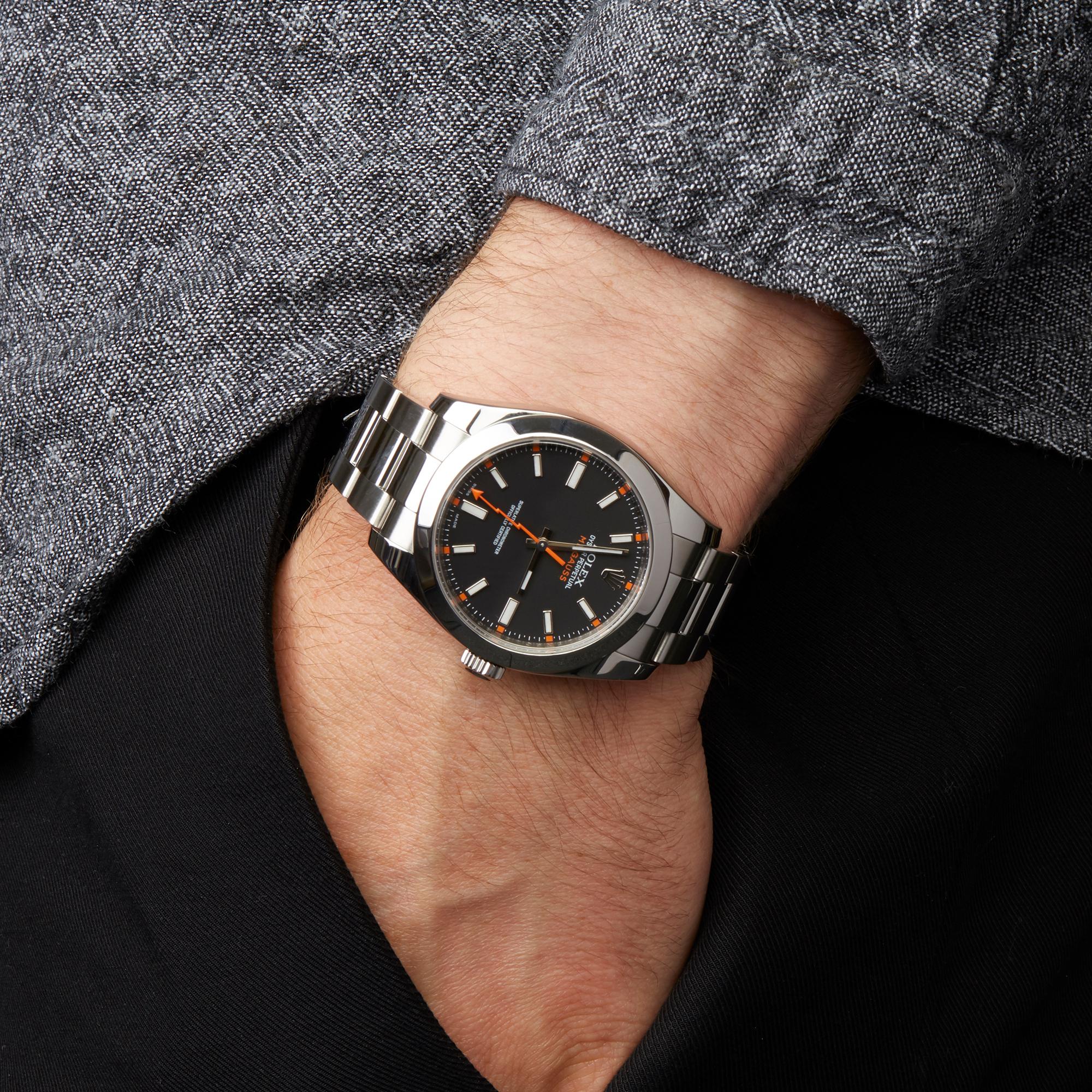 Men's Rolex Milgauss Stainless Steel 116400 Wristwatch