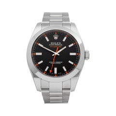 Used Rolex Milgauss Stainless Steel 116400 Wristwatch