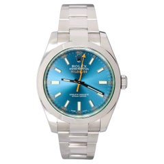 Rolex Milgauss, cadran bleu Z de 40 mm en acier inoxydable style Oyster : 116400GV 2022