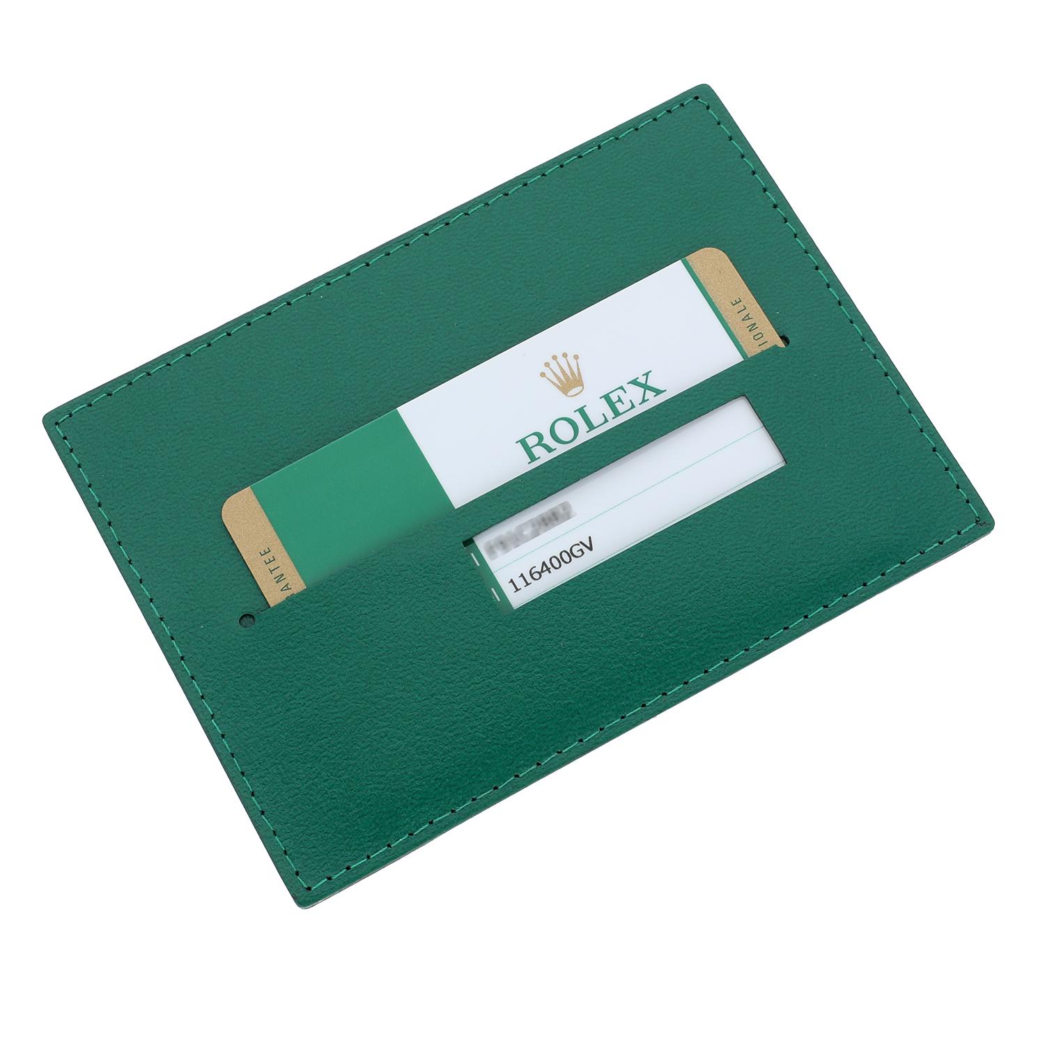 Rolex Milgauss Edelstahl 40mm Schwarzes Zifferblatt 116400GV Box/Bücher komplett im Angebot 4