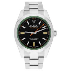 Rolex Milgauss Stainless Steel 40mm Black Dial 116400GV Box/Papers Complete