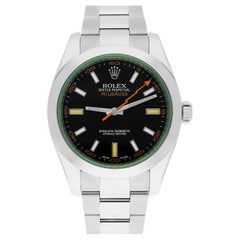 Used Rolex Milgauss Stainless Steel 40mm Black Dial 116400GV Box/Papers MINT