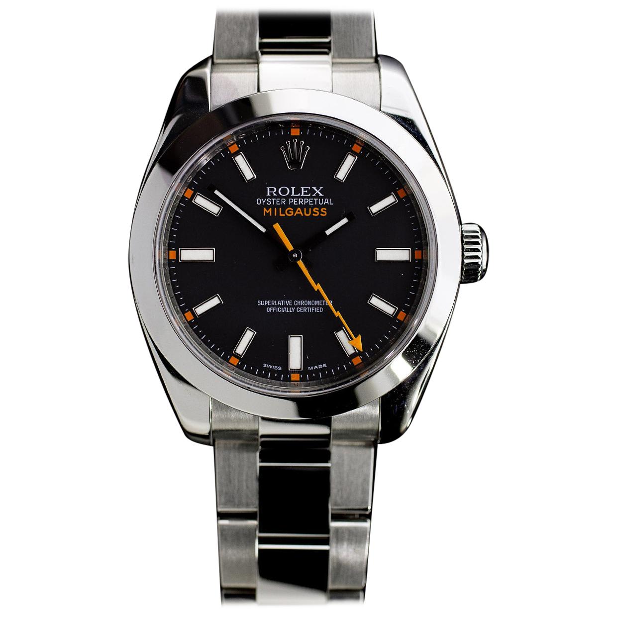 Rolex Milgauss Stainless Steel Watch 116400