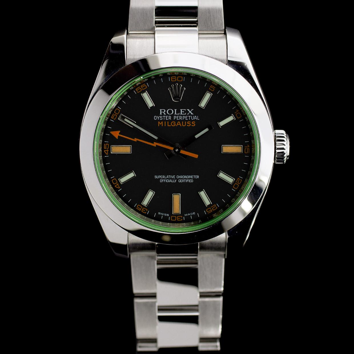 Men's Rolex Milgauss Stainless Steel Watch 116400 For Sale