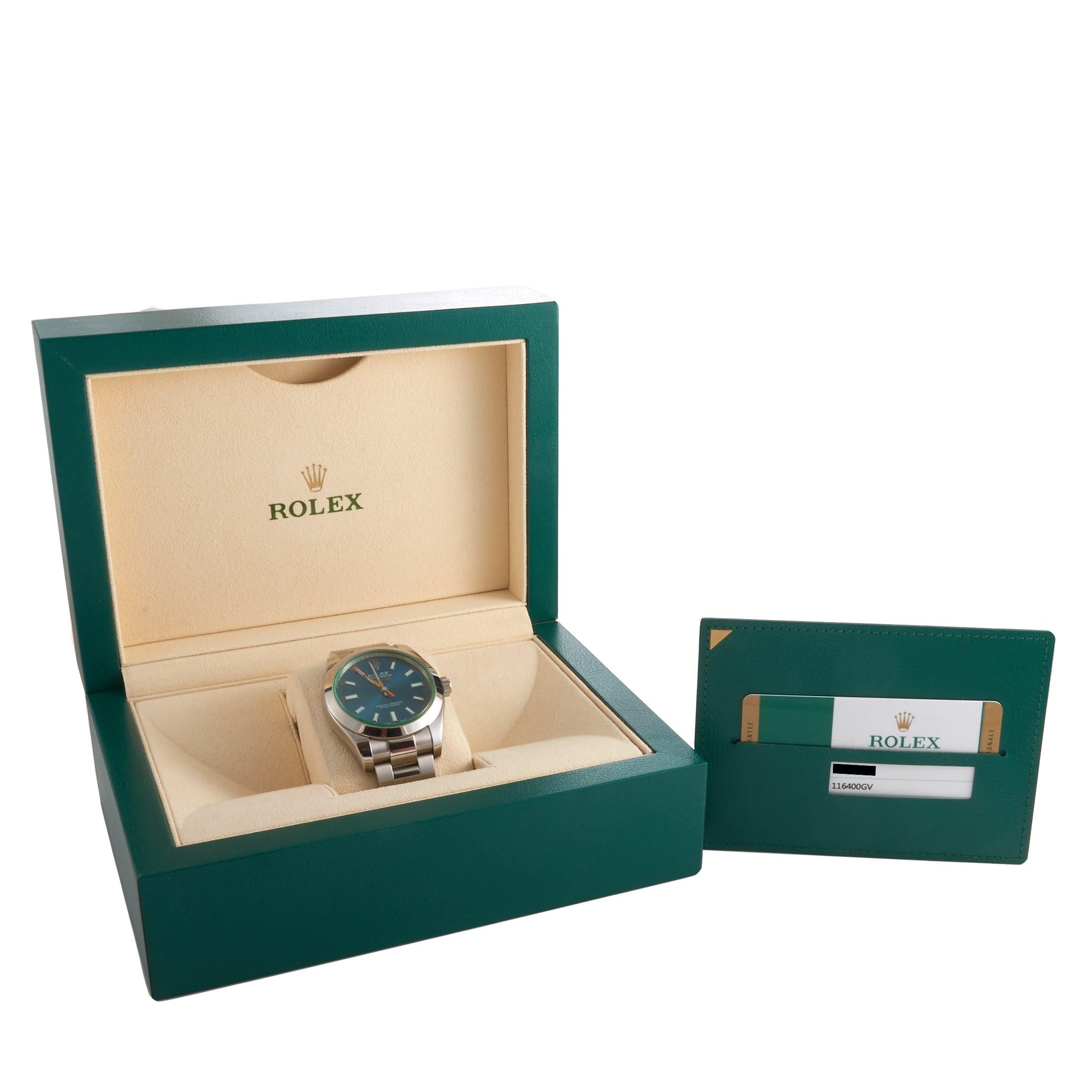 Men's Rolex Milgauss Watch 116400GV-0002