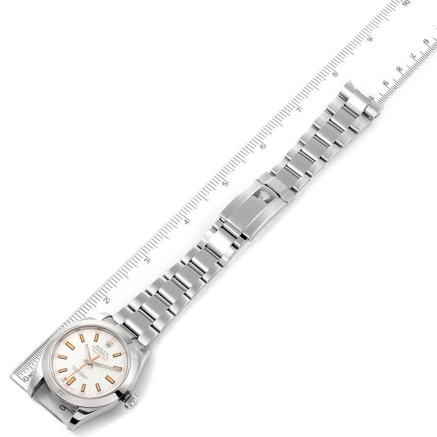 Rolex Milgauss White Dial Stainless Steel Mens Watch 116400 For Sale 3