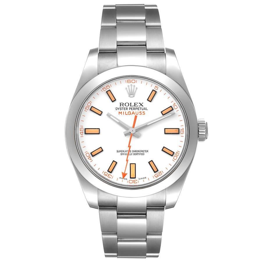 Rolex Milgauss White Dial - 3 For Sale on 1stDibs