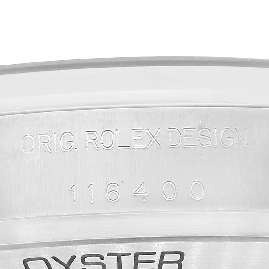 Men's Rolex Milgauss White Dial Stainless Steel Mens Watch 116400V Box Card