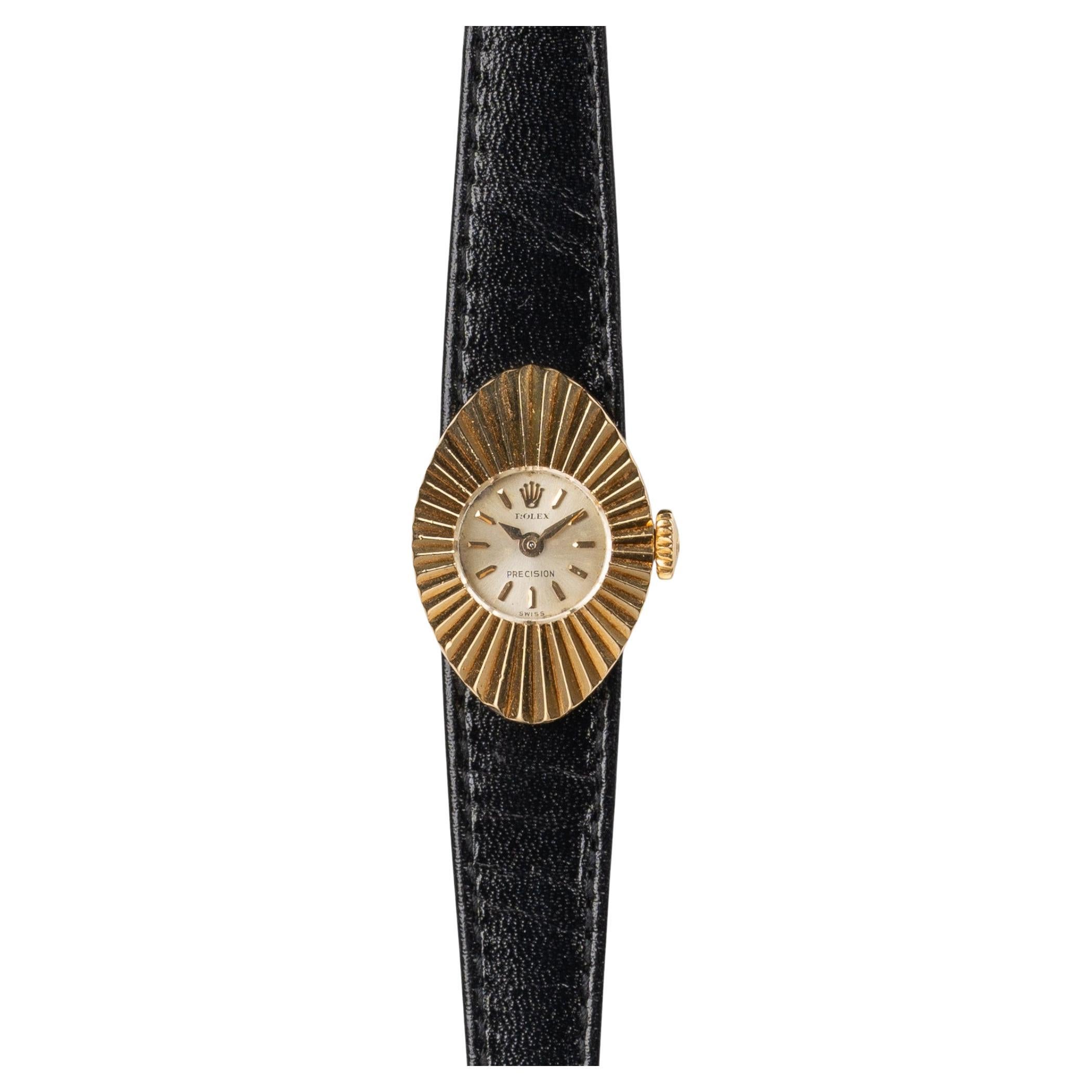 Rolex Mini Chameleon 2000 Präzision 18k YG Riffelgehäuse 1966