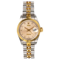Rolex Mini Datejust 26mm 69173 Anniversary Diamond Dial SS/YG 1995