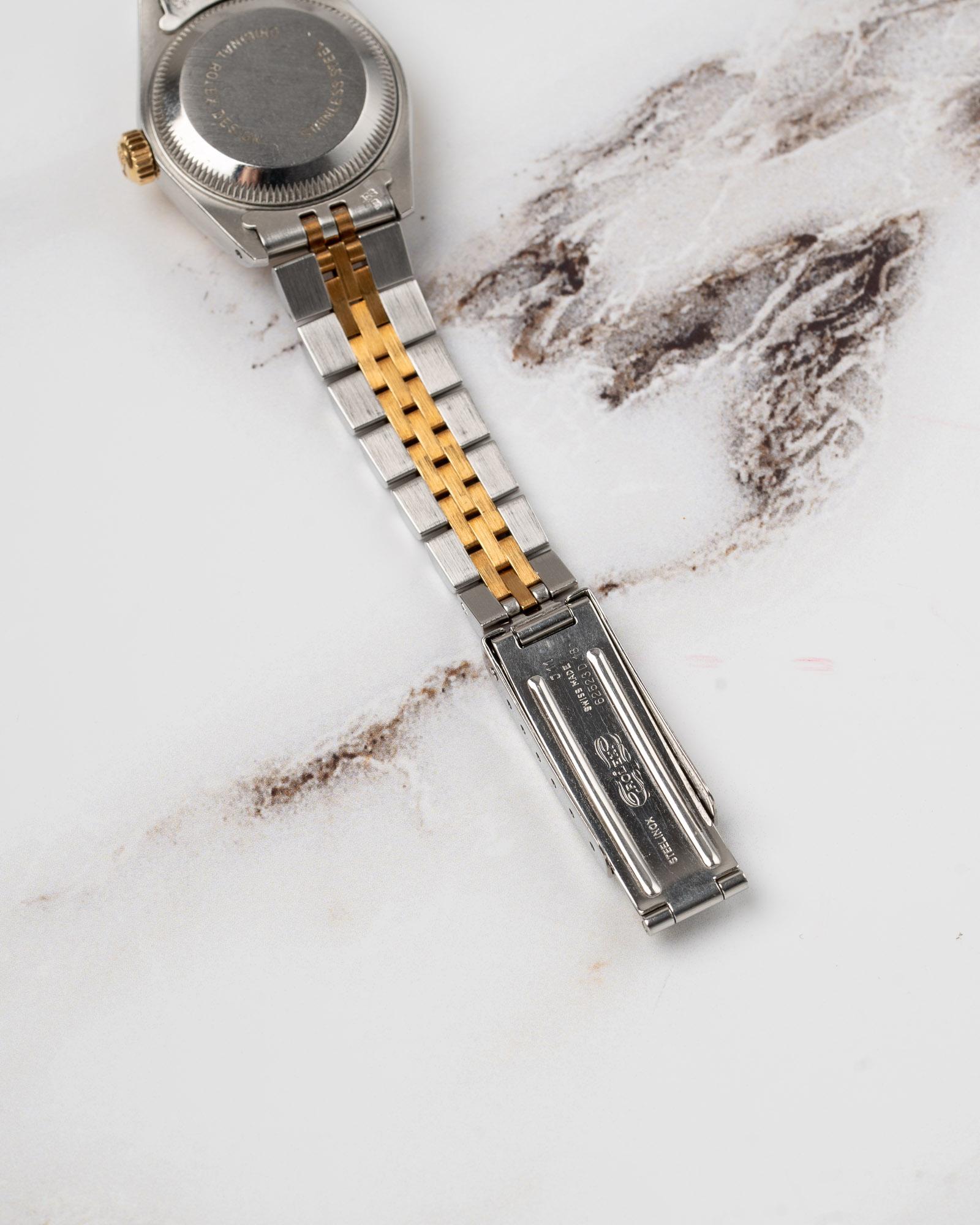 Rolex Mini Datejust 26mm 69173 Champagne Dial TT YG/SS 1987 Pour femmes en vente