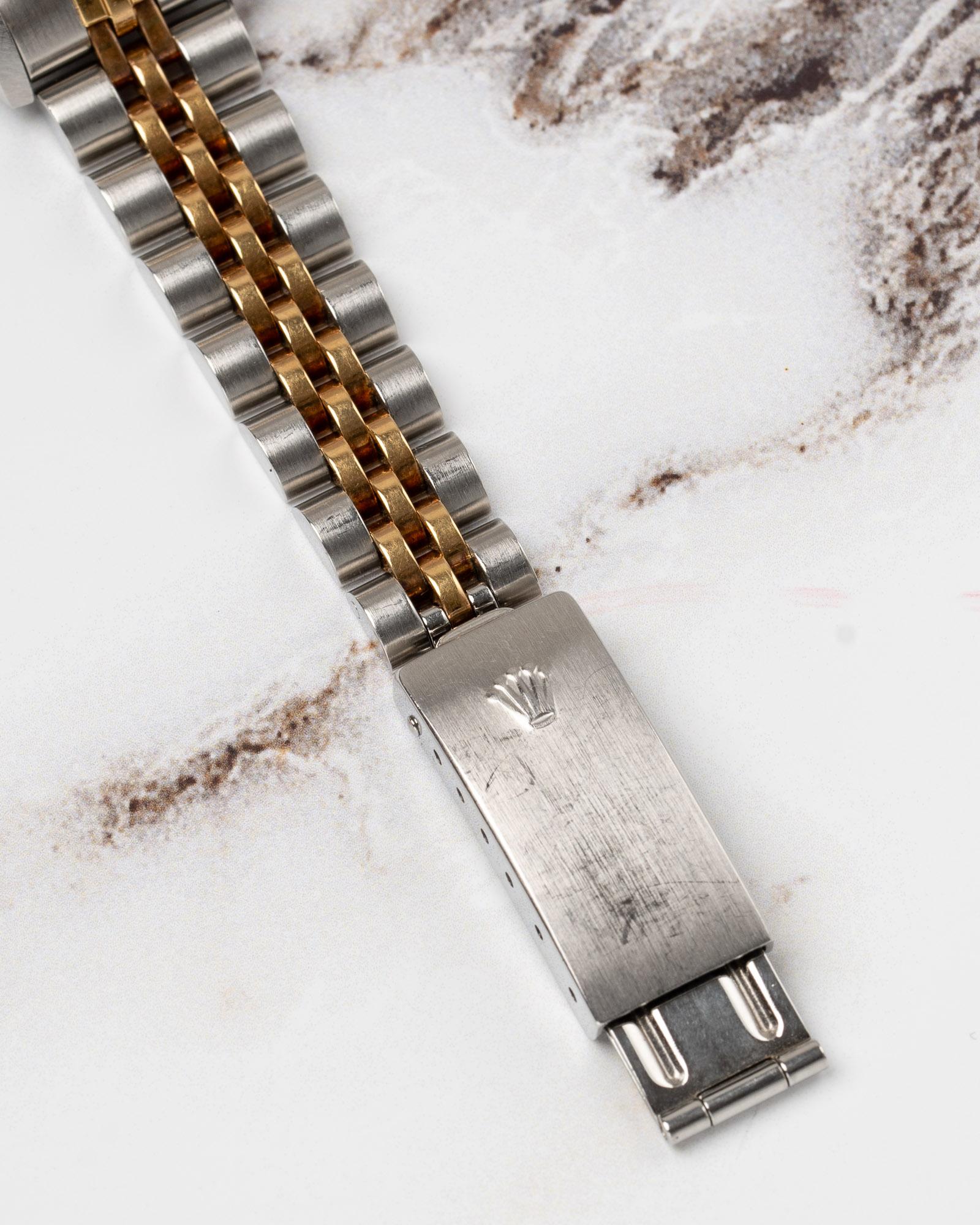 Rolex Mini Datejust 26mm 69173 Champagne Dial TT YG/SS 1987 en vente 2