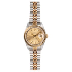 Rolex Mini Datejust 26mm 69173 Champagne Dial TT YG/SS 1987