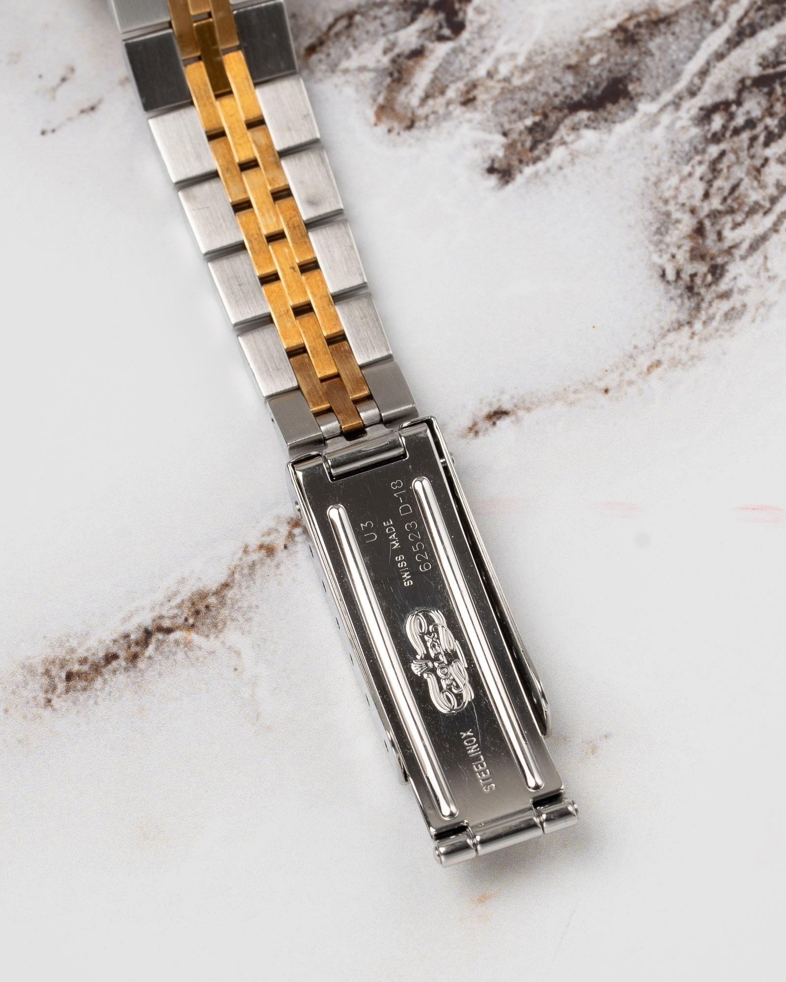 Rolex Mini Datejust 26mm 69173 Grigio Quadrante Romano TT YG/SS 1996 in vendita 1