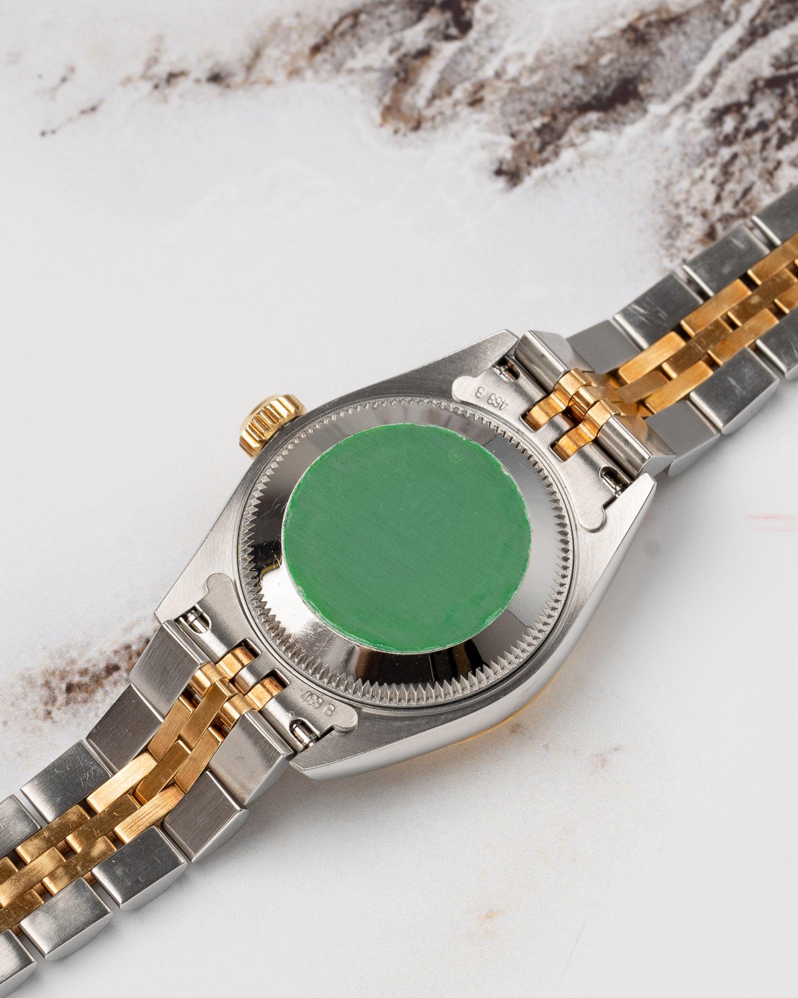 Rolex Mini Datejust 26mm 69173 Grigio Quadrante Romano TT YG/SS 1996 in vendita 2