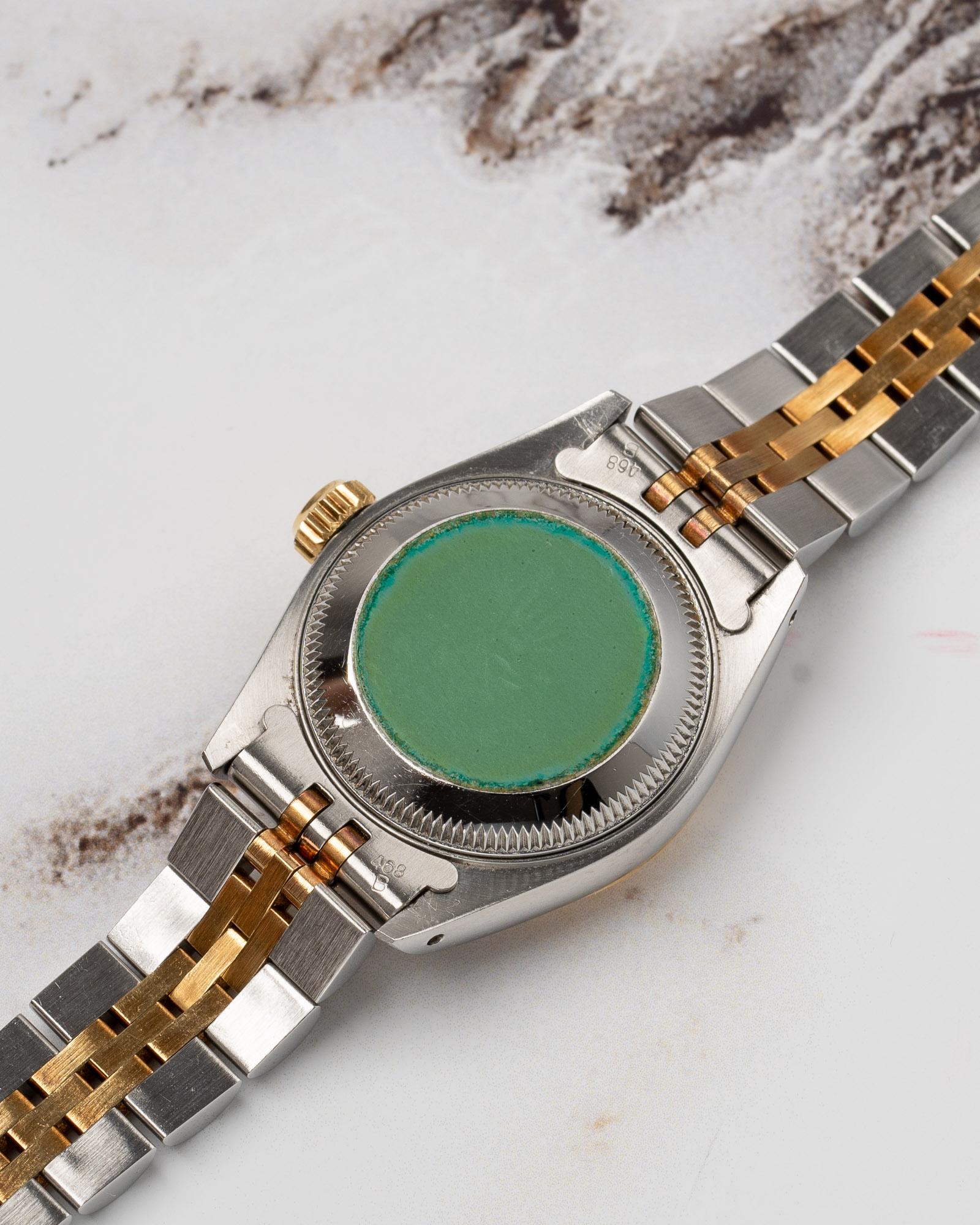 Rolex Mini Datejust 26mm 69173G Champagne Diamond Dial TT YG/SS 1991 For Sale 1