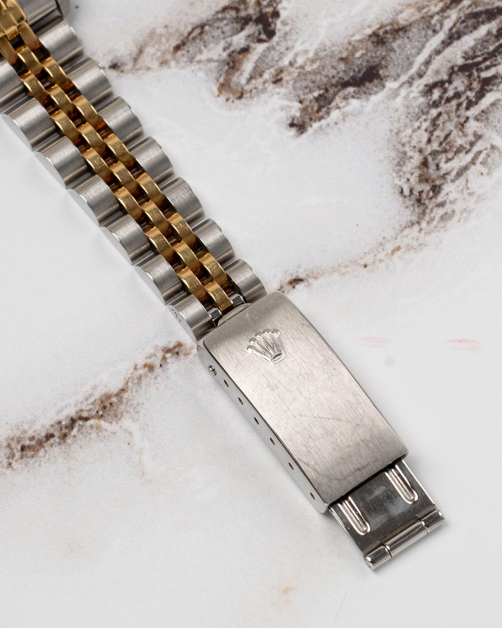 Rolex Mini Datejust 26mm 69173G Champagne Diamond Dial TT YG/SS 1991 For Sale 3