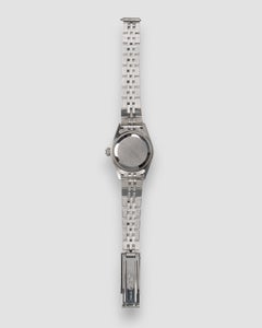 Rolex Mini Datejust 26mm 79174G Blue Diamond Vignette Dial Fluted Bezel Jubilee