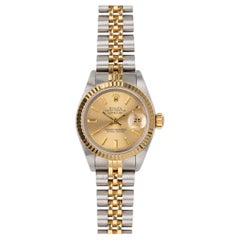 Rolex Mini Datejust 69173 Champagne Dial 9m Serial SS/YG 1986 Rolex Mini Datejust 69173 Champagne Dial 9m Serial SS/YG 1986