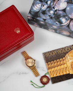 Rolex Mini Datejust 69178 26mm Champagner Stick Zifferblatt 18k YG 8.1m Serie 1985