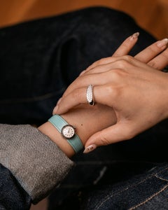 Rolex Mini Orchid Chameleon 18k WG Fluted Case 1969