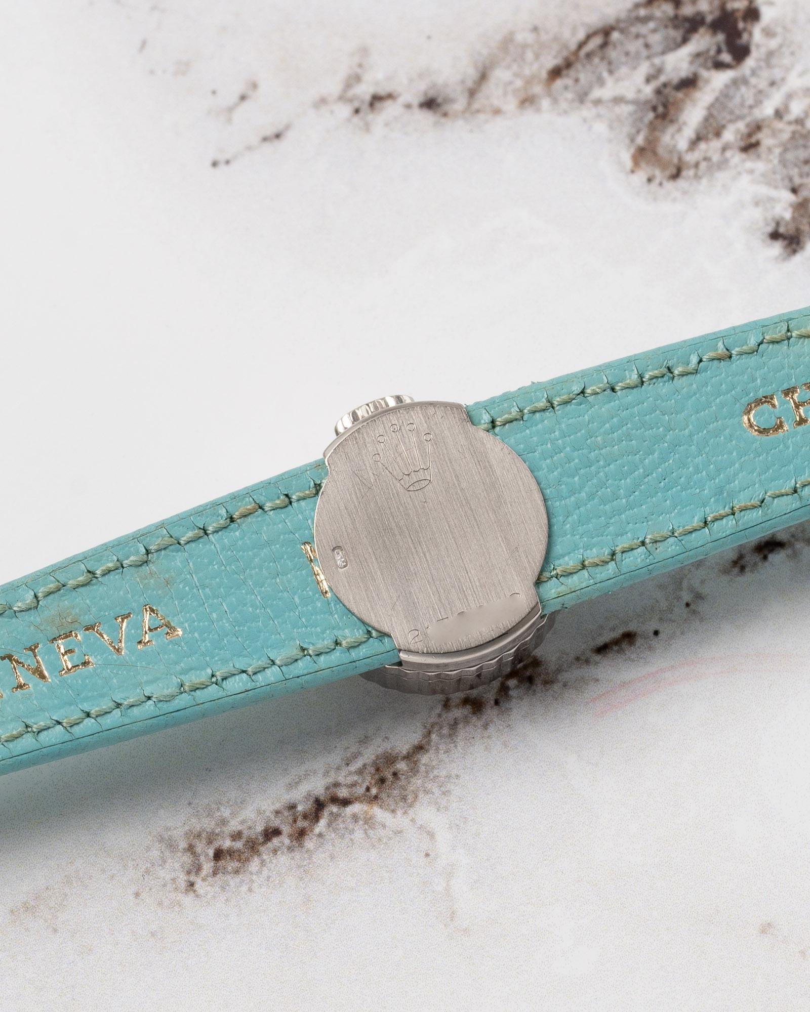 Rolex Mini Orchid Chameleon 18k WG Cassa scanalata 1969 in vendita 1