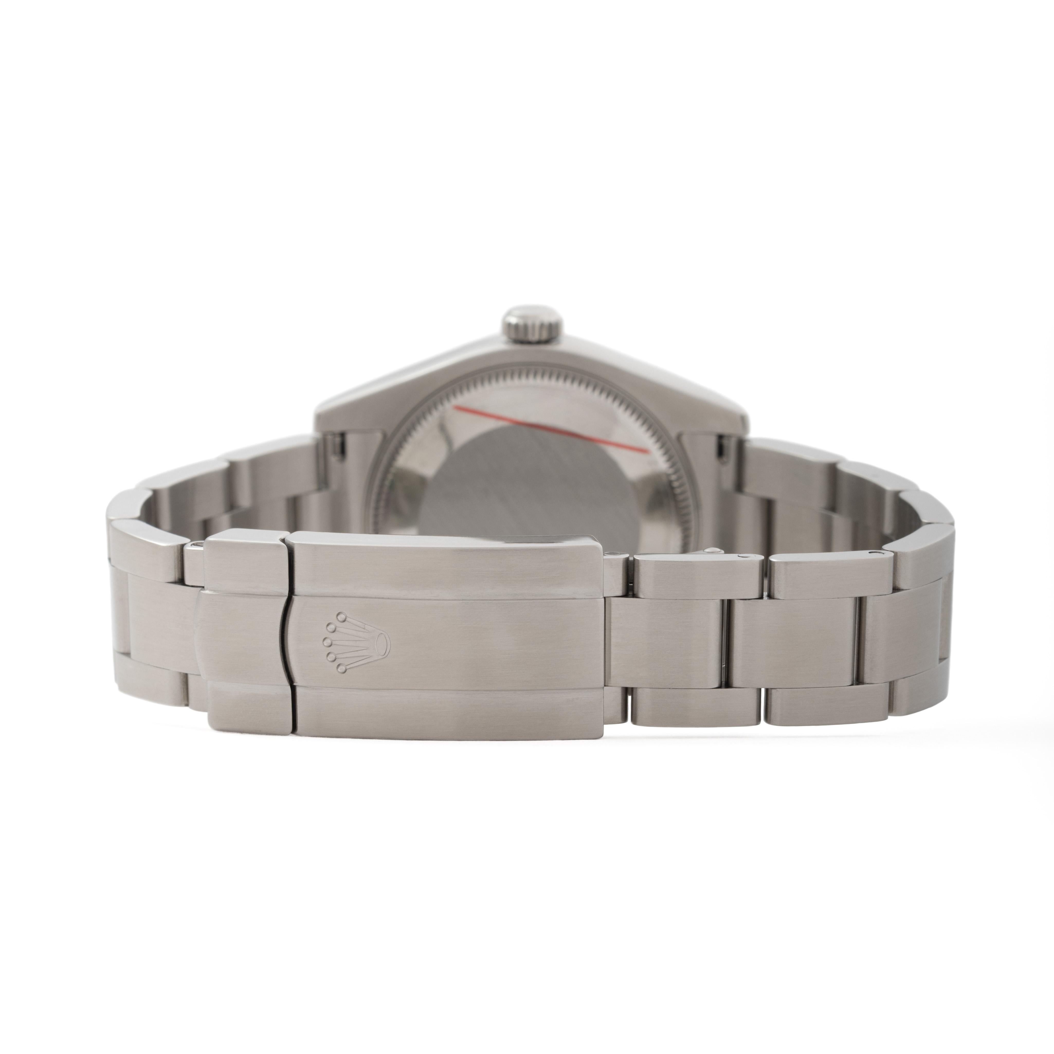 Women's or Men's Rolex Model 177210 Oyster Perpetual Stainless Steel and 18k White Gold 31mm