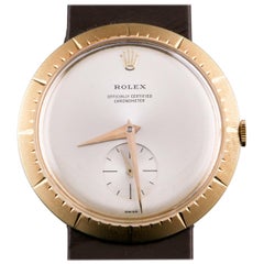 Rolex Modele de Depose 9522 18 Karat Gold Hand-Winding Watch with Box Papers