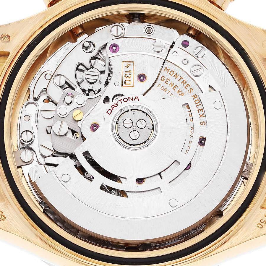 Rolex MOP 18K Yellow Gold Cosmograph Daytona 116518 Automatic Men's Wristwatch 4 For Sale 3