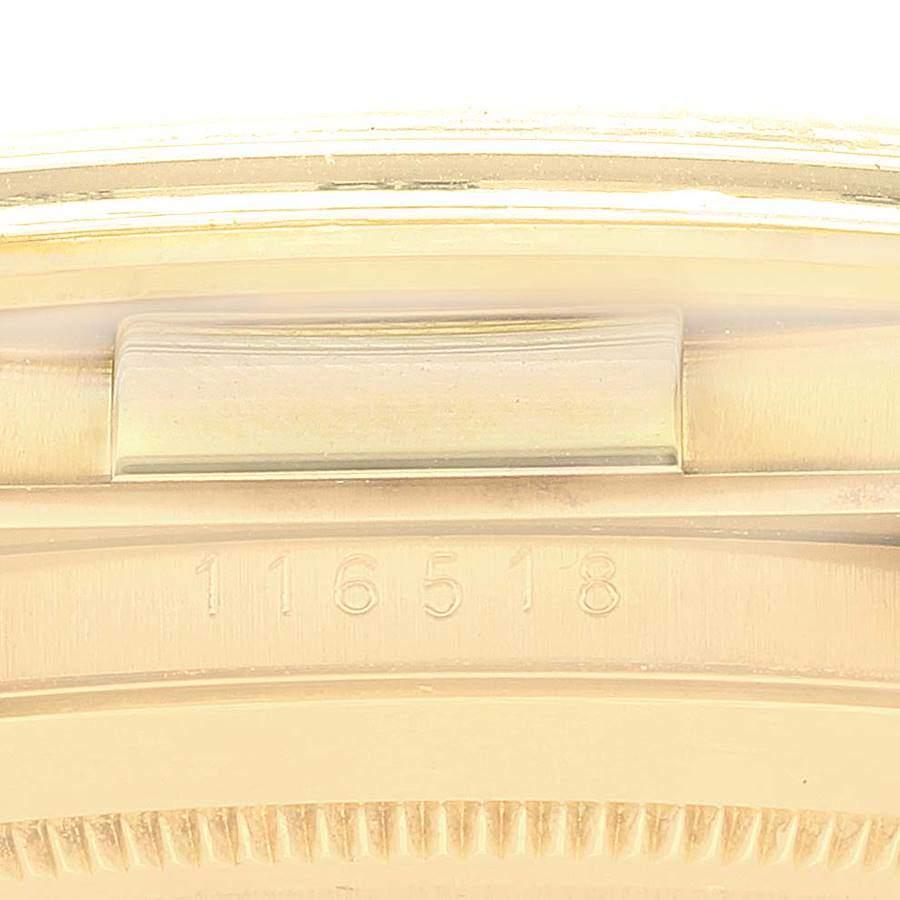 Rolex MOP Or jaune 18K Cosmograph Daytona 116518 Automatique Montre-bracelet pour homme 4 en vente 3