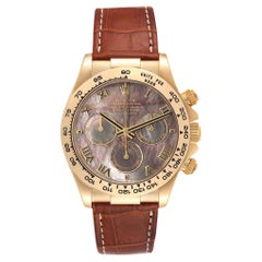 Rolex MOP 18K Yellow Gold Cosmograph Daytona Automatic Men's Wristwatch 40 mm