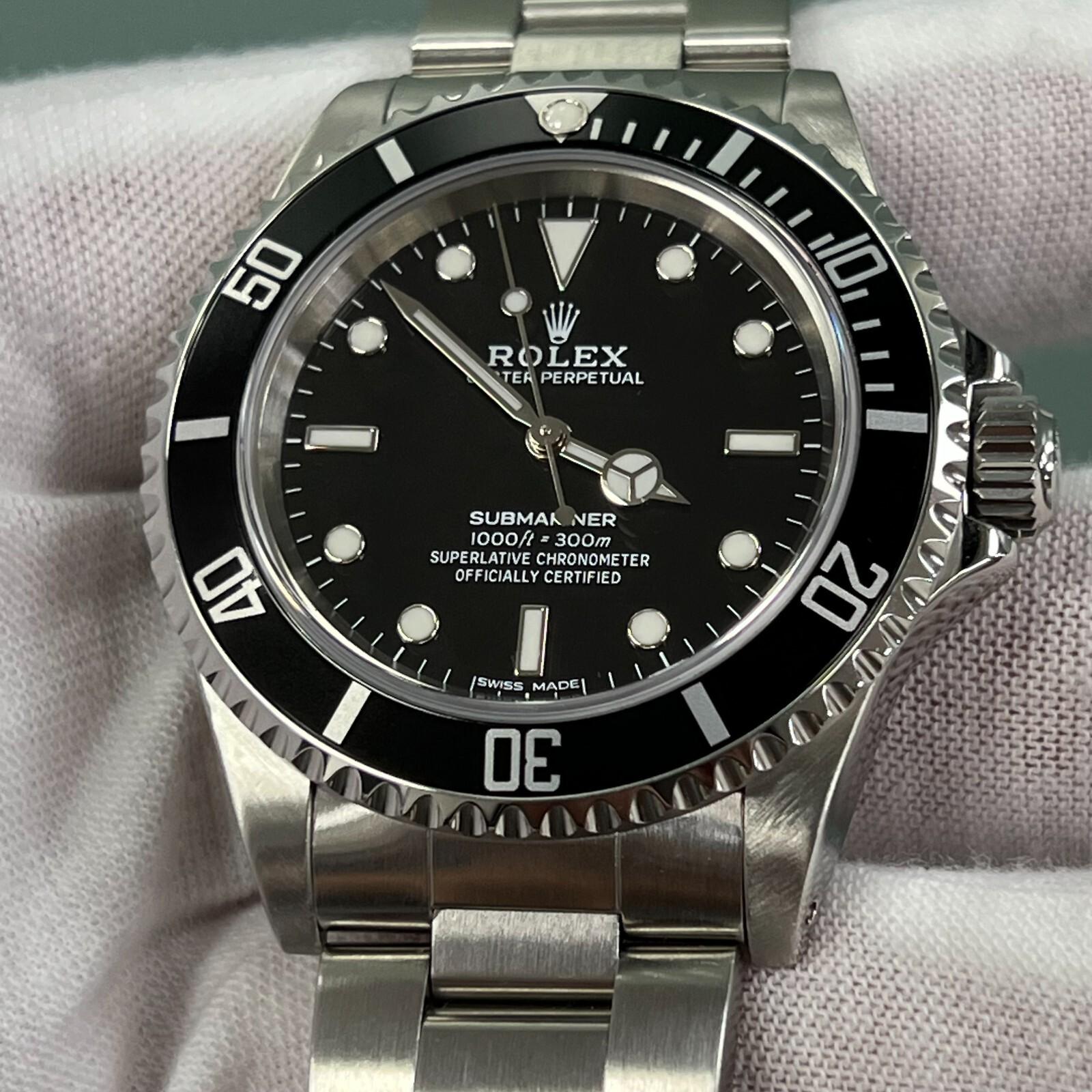 Rolex Non Date Submariner 14060 Acciaio Inox Scatola Servizio Carta 40mm