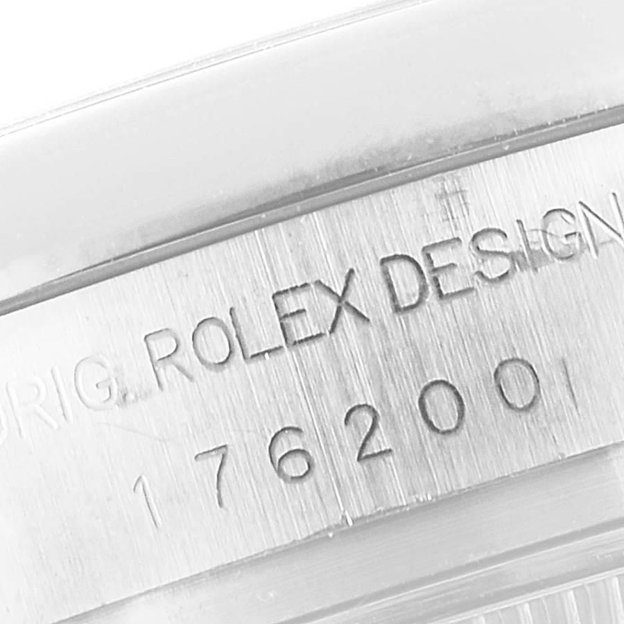 Rolex Nondate Salmon Dial Oyster Bracelet Steel Ladies Watch 176200 For Sale 2