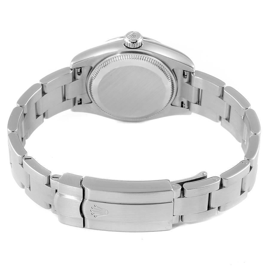 Rolex Nondate Salmon Dial Oyster Bracelet Steel Ladies Watch 176200 4