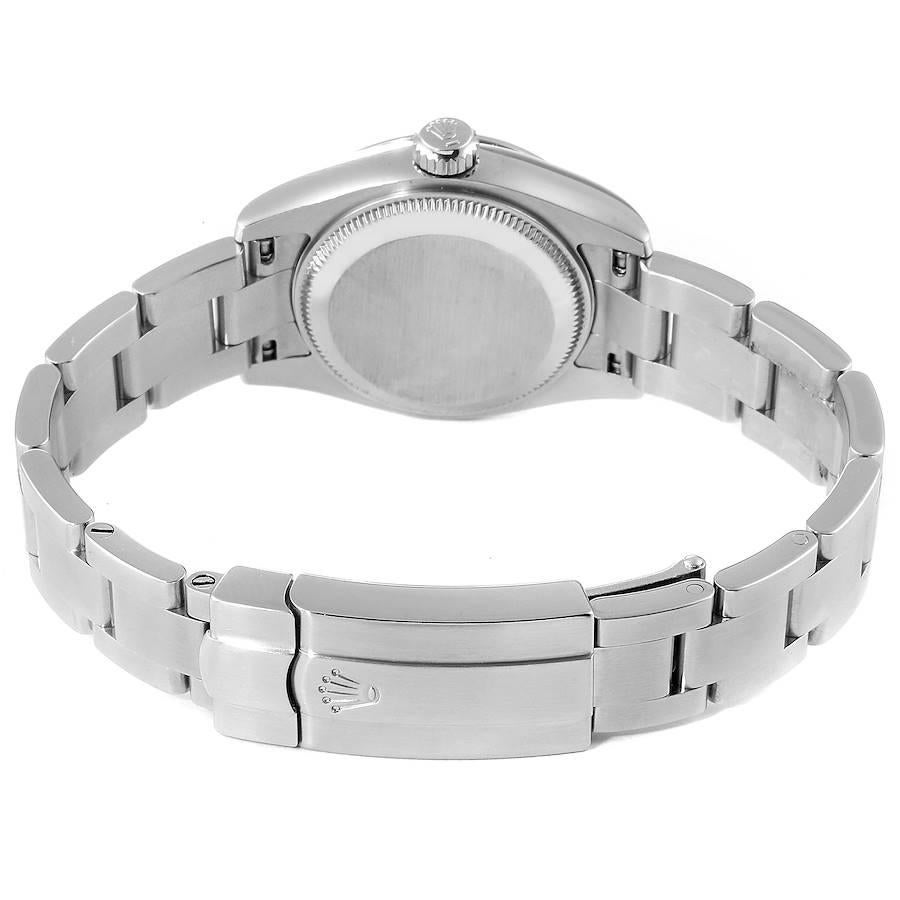 Rolex Nondate Steel Salmon Dial Oyster Bracelet Ladies Watch 176200 Box Card 2