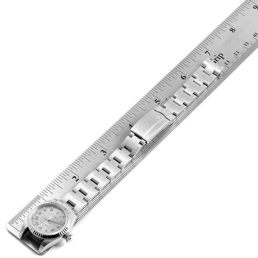 Rolex Nondate Steel White Gold Roman Numerals Ladies Watch 176234 For Sale 5
