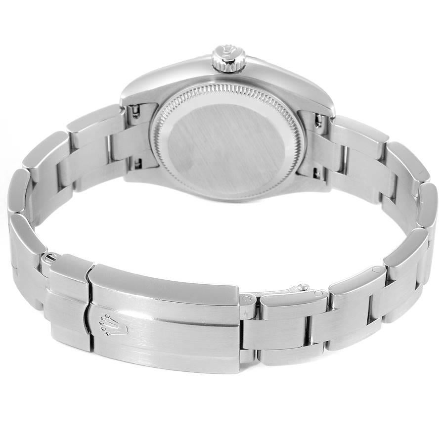 Rolex Nondate Steel White Gold Roman Numerals Ladies Watch 176234 For Sale 4