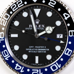 ROLEX Officially Certified Batman Oyster Perpetual GMT Master II Wall Clock