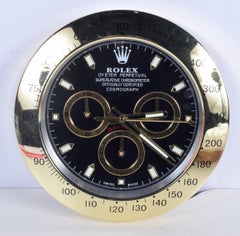 ROLEX Officially Certified Oyster Cosmograph Daytona Gold & Black Wall Clock