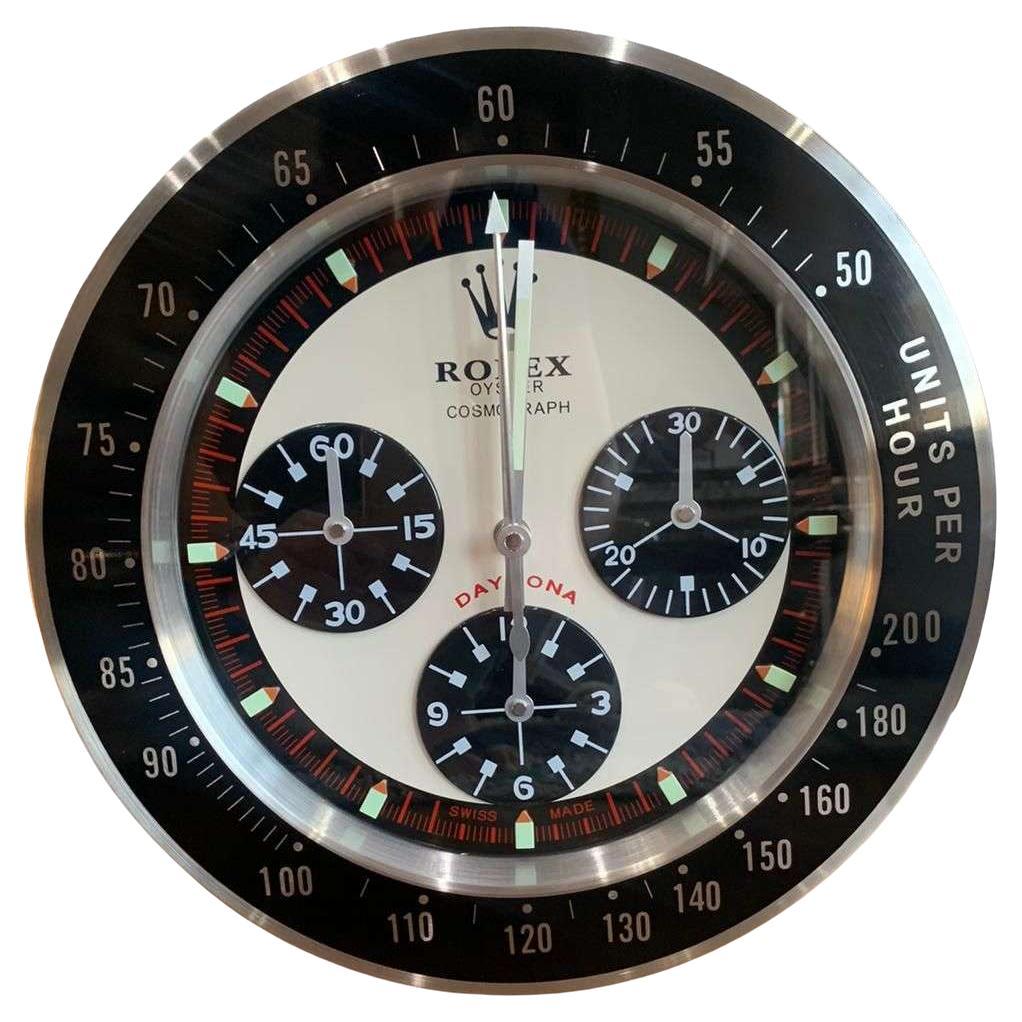 ROLEX Officially Certified Oyster Cosmograph Daytona Panda Wall Clock 