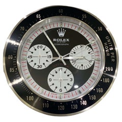 Used ROLEX Officially Certified Oyster Cosmograph Daytona Panda Wall Clock 