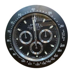 ROLEX Officially Certified Oyster Perpetual Black Daytona Wall Clock