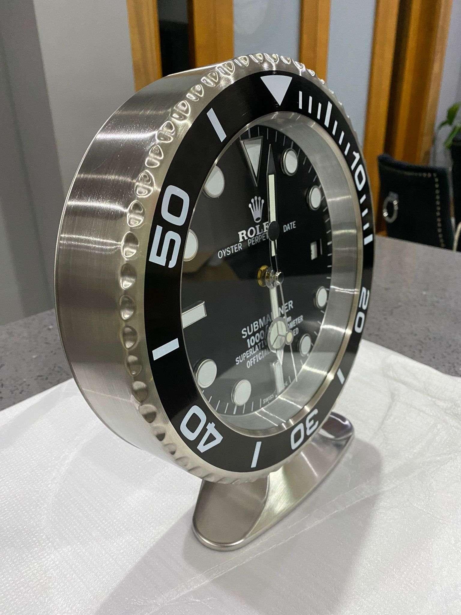 rolex desk clock