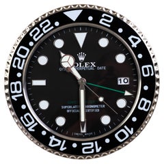 ROLEX offiziell zertifizierte Oyster Perpetual Black Submariner Wanduhr 