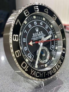 Orologio da parete Oyster Perpetual Nero Yacht Master II di Rolex con certificazione ufficiale