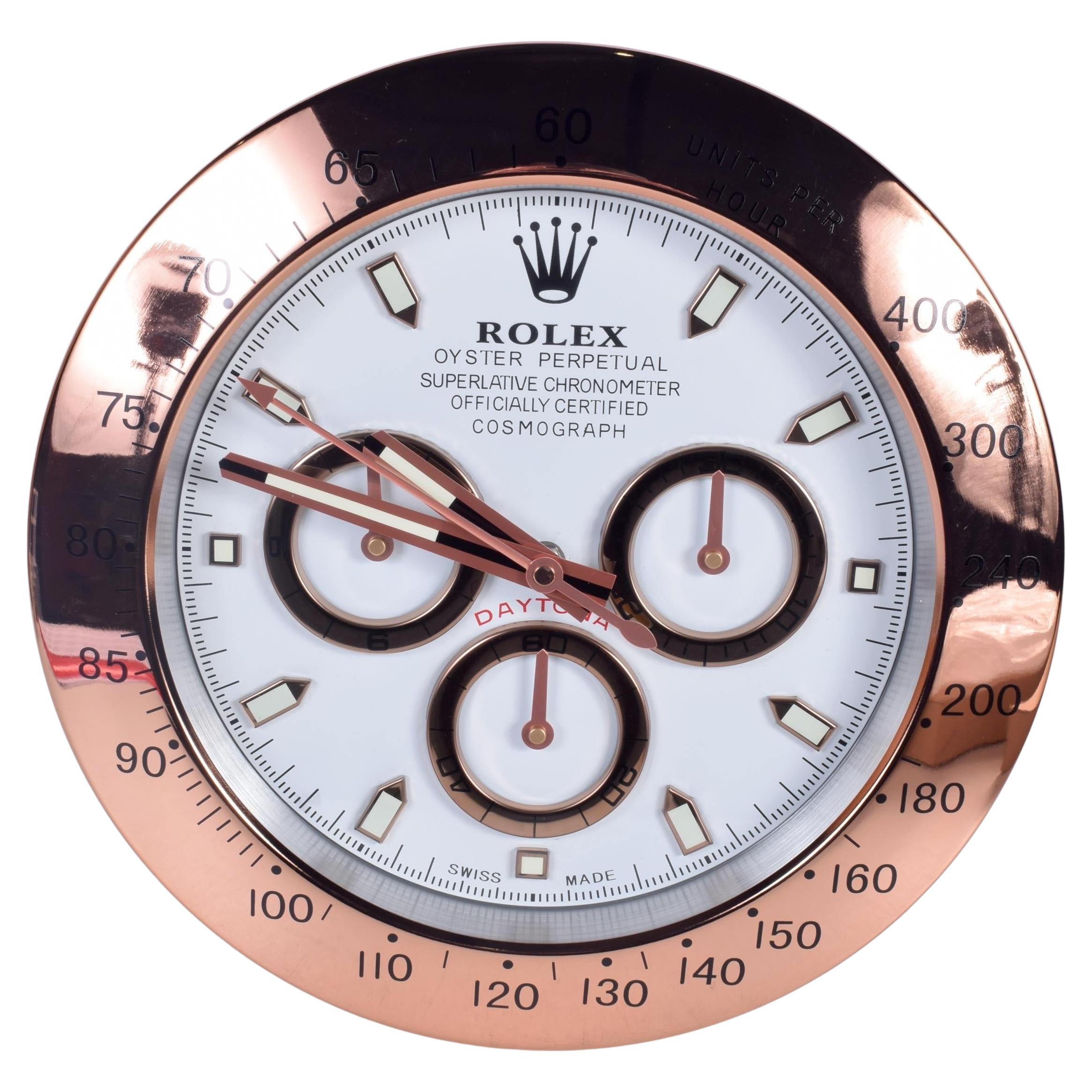 ROLEX Officially Certified Oyster Perpetual Cosmograph Daytona Wall Clock  For Sale