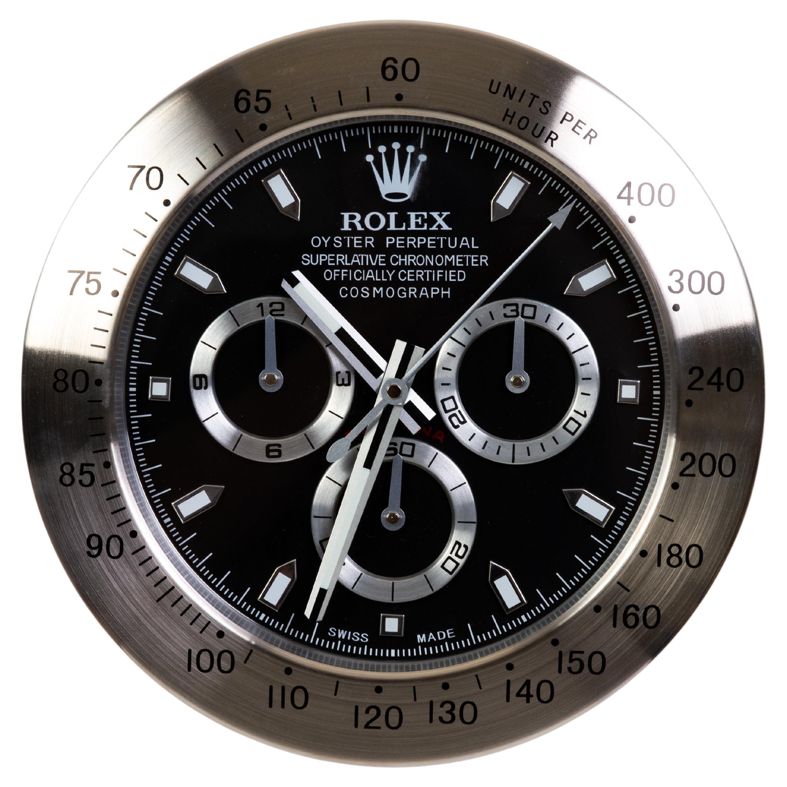 Horloge murale Cosmographe Oyster Perpetual certifiée officiellement ROLEX  sur 1stDibs | horloge murale rolex, horloge mural rolex