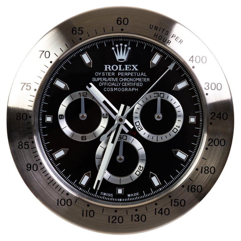 ROLEX Officially Certified Oyster Perpetual Cosmograph Wall Clock at  1stDibs | rolex wall clock, rolex oyster perpetual superlative chronometer  officially certified cosmograph, rolex oyster perpetual wall clock