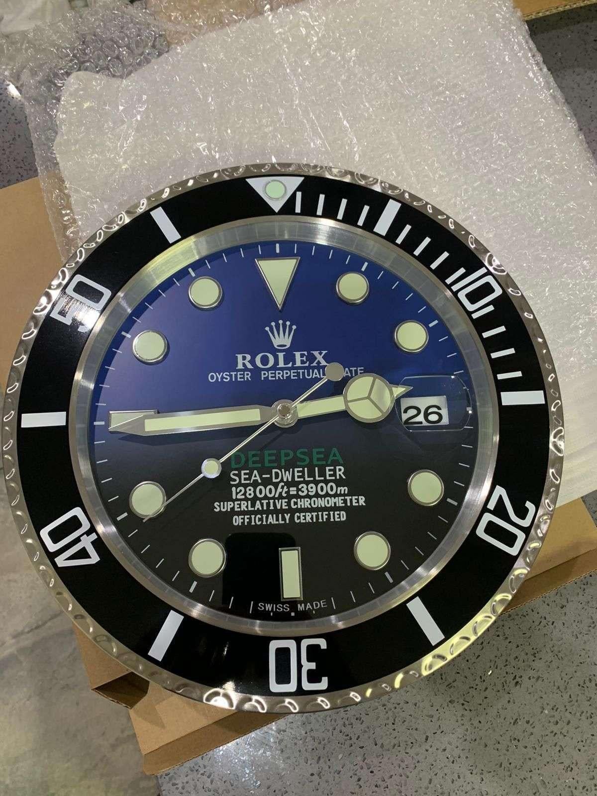 ROLEX Officially Certified Oyster Perpetual Deepsea Dweller Wall Clock  In Good Condition For Sale In Nottingham, GB